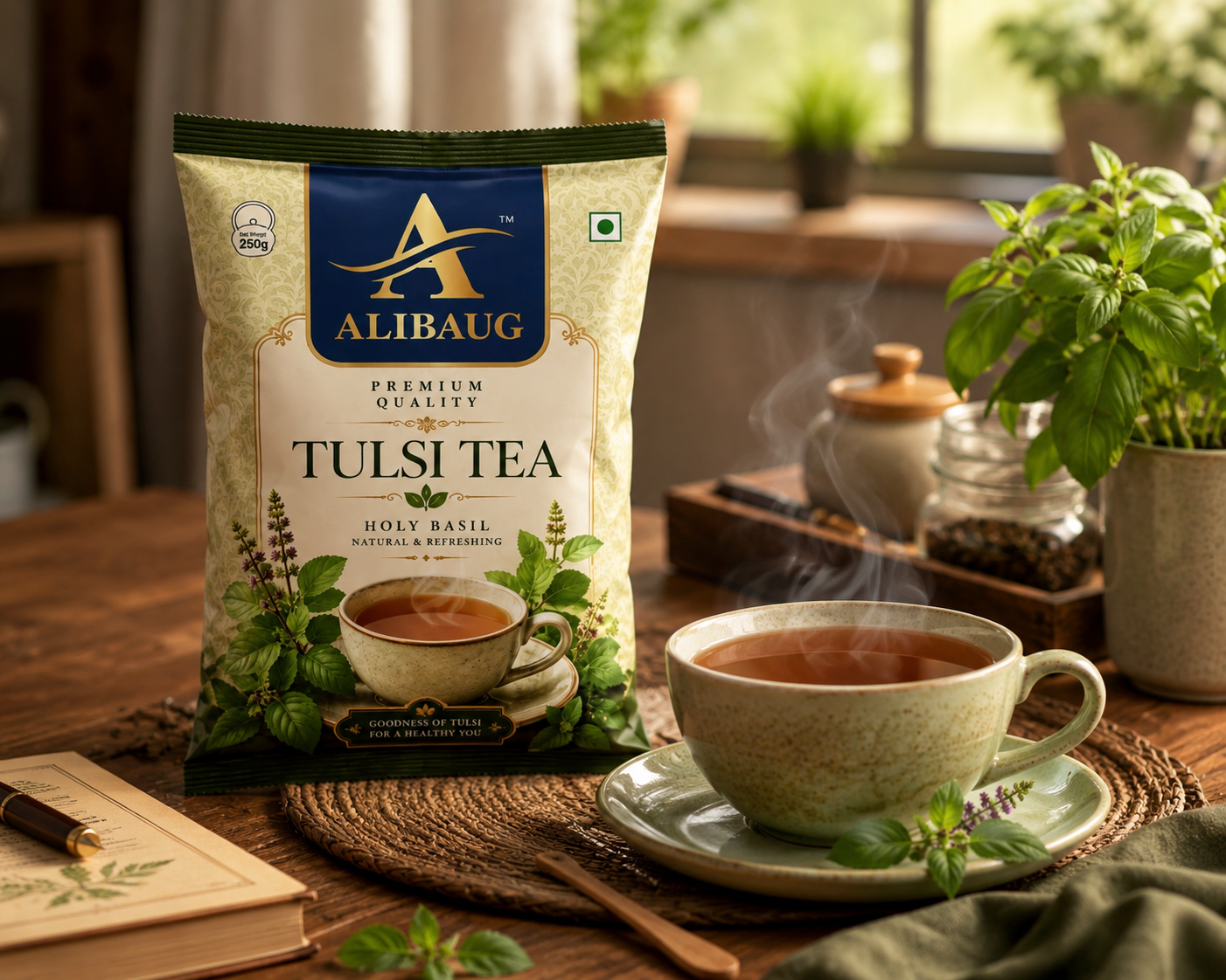 Holy Basil Tulsi Tea | ALIBAUG - Image 2